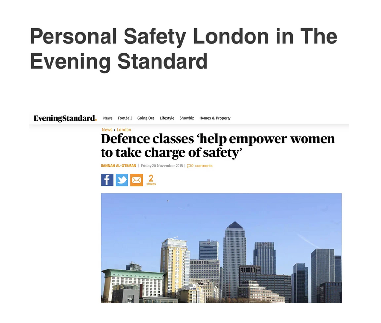 EVENING STANDARD personal safety